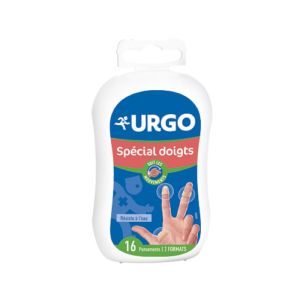 URGO SPECIAL DOIGT 16 Pansements - 2 Formats : 8x (4.3 x 7.3 cm) + 8x (2 x 12 cm)