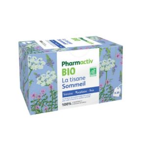 PHARMACTIV BIO La Tisane SOMMEIL 20 Sachets - Verveine, Marjolaine, Anis