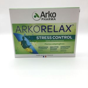 ARKORELAX STRESS CONTROL - Complément Alimentaire à Base de Plantes Adaptogènes Bte/30