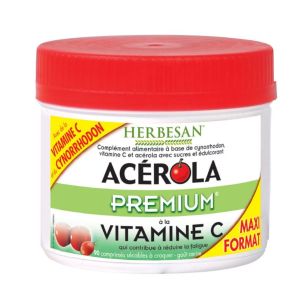 ACEROLA PREMIUM 90 Comprimés - Complément Alimentaire Système Immunitaire, Fatigue