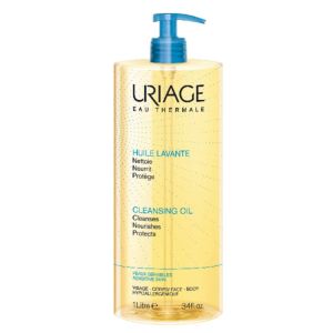 URIAGE Huile Lavante sans Savon 1000ml - Toutes Peaux Sensibles - Visage et Corps