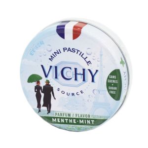 VICHY SOURCE Mini Pastilles sans Sucre 40g - Parfum Menthe