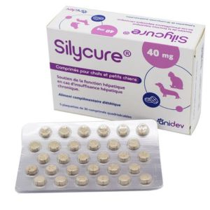 SILYCURE 40mg Chat et Petit Chien Bte/150 Comprimés - Soutien de la Fonction Hépatique et Biliaire