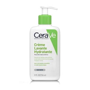 CERAVE Crème Lavante Hydratante 236ml - Corps et Visage - Peaux Normales à Sèches