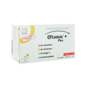 OFTAMAC+ PLUS 60 Capsules - Complément Alimentaire à Visée Oculaire