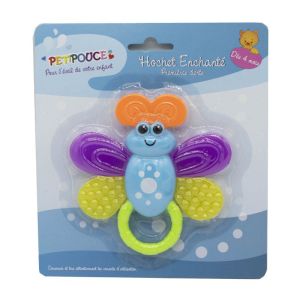 PETITPOUCE Hochet Enchanté Premières Dents Papillon - 1 Unité