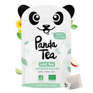 PANDA TEA ICED TEA DETOX Menthe Citron 28 Sachets - Détoxification et Hydratation de l' Organisme