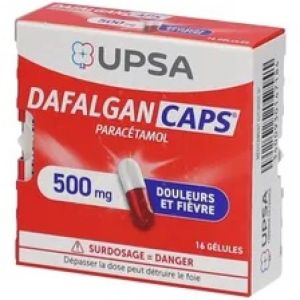 DafalganCaps 500 mg, 16 gélules 3400930147184