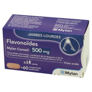 Flavonoïdes Mylan Conseil 500 mg  60 comprimés
