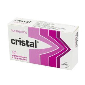 Cristal Nourrissons, 10 suppositoires à la glycérine
