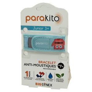PARAKITO JUNIOR Bracelet MONSTRE - Bracelet Anti Moustiques Rechargeable - Enfant + 3 Ans - Bte/1