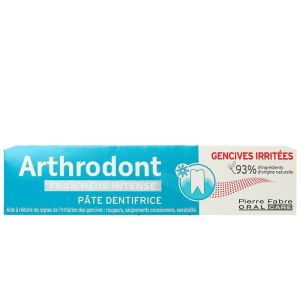 Arthrodont Fraîcheur intense pâte dentifrice gencives irritées 75ml