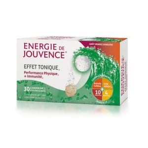 ENERGIE DE JOUVENCE 30 Comprimés Effervescents - Effet Tonique, Performance Physique, Immunité
