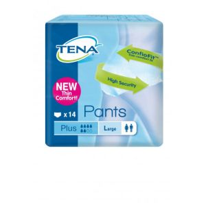 TENA PANTS Plus L (Large) Tour de Hanches 100 à 135 cm - Slip/Culotte Absorbant Jetable Homme/Femme