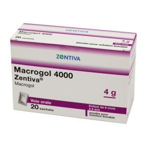 Macrogol 4000 Zentiva Poudre pour solution buvable 4 g  Bte/20