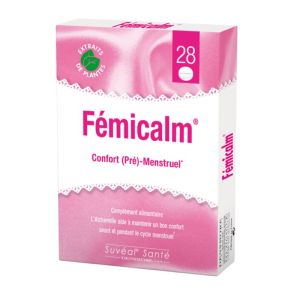 FEMICALM Confort Pré Menstruel - Complément Alimentaire aux Extraits de Plantes - 28 Comprimés