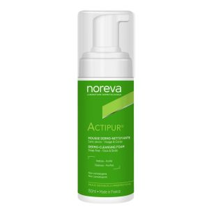 ACTIPUR Mousse Dermo Nettoyante 150ml sans Savon, Visage et Corps - Peaux Sensibles à Imperfections