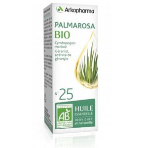 ARKOESSENTIEL BIO Palmarosa n°25 - Fl/5ml - Huile Essentielle 100% Pure et Naturelle