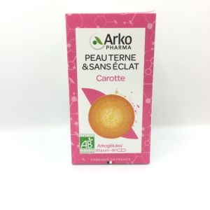 ARKOPHARMA , Peau Terne & Sans Éclat Carotte , 80 gélules , cure de 20 jours , 3578835504446