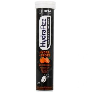 UPSA - HYDRAFIZZ - HYDRA SPORT - 16 PASTILLES EFFERVESCENTES GOUT ORANGE