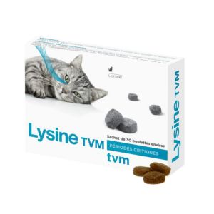 LYSINE Chat 30 Boulettes - Herpès Virus Félin (HVF), Stress