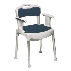 Fauteuil Garde Robe SWIFT 3 en 1 Avec Coussin : Fauteuil de Douche + Garde Robe + Réhausseur, O2209