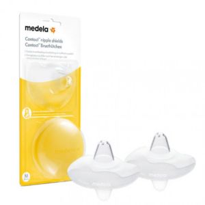 MEDELA Bout de Sein CONTACT Silicone - Taille M (20mm) - Lot/2 + 1 Boite de Rangement