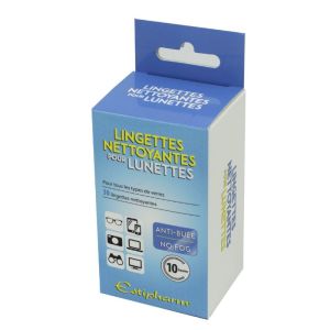 ESTIPHARM 30 Lingettes Nettoyantes Anti-buée pour Lunettes