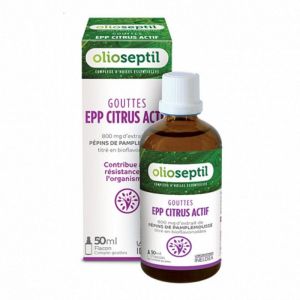 OLIOSEPTIL Gouttes EPP Citrus Actif 50ml - Défenses Naturelles Dès 15 Ans