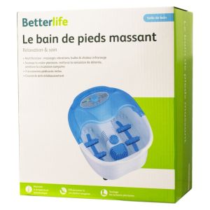 BETTERLIFE le Bain de Pieds Massant - Fonction Infrarouge, Bulles, Massage Vibrant - 1 Unité