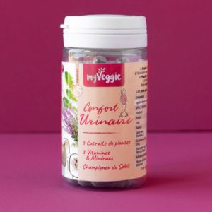 MyVeggie CONFORT URINAIRE 60 Gélules - Complément Alimentaire Végans - Gênes Urinaires