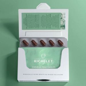 RICHELET CHEVEUX PEAU ONGLES 90 Capsules - Renouvellement Cellulaire pour une Beauté Holistique