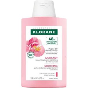 KLORANE à la PIVOINE Bio 200ml - Shampooing Apaisant Cuirs Chevelus Irrités - Fl/200 ml - 3282770145069