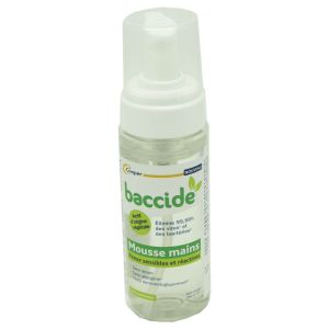 BACCIDE Mousse Mains 180ml - Désinfection et Hygiène des Mains - Peaux Sensibles et Réactives