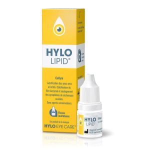 HYPO LIPID Collyre 3ml - Solution Ophtalmique Lubrifiante pour Instillation Oculaire - Sécheresse Oculaire
