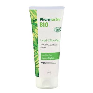 PHARMACTIV BIO Le Gel d' Aloe Vera Corps 200ml - Tous Types de Peaux - Aloe Vera Bio, Glycérine