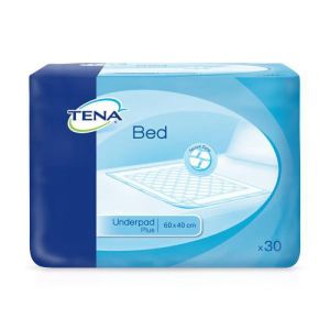 TENA BED PLUS 40 x 60 cm - Alèse Super Absorbante, Intraversable, à Usage Unique pour Fuites Urinair