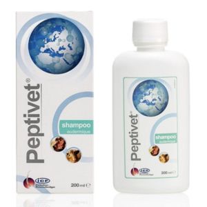 PEPTIVET SHAMPOOING EUDERMIQUE 200ml - Hygiène du Pelage, Irritations - Chat, Chien