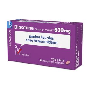 Diosmine Biogaran Conseil 600 mg - 30 comprimés