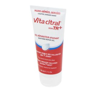 VITA CITRAL Soin TR+ Gel Réparateur Apaisant 100ml - Mains, Abîmées, Gercées, Fendillées