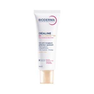 BIODERMA - Créaline AR+CC CrèmeSPF50+- Peaux sensibles réactives - Soin anti-rougeurs perfecteur apaisant - 40 ml