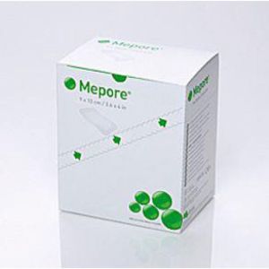 MEPORE 9 x 20 cm Bte/10 - Pansements Adhésifs Stériles Non Tissé avec Compresses Absorbantes