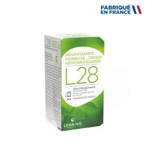 Lehning complexe L28 Insuffisance veineuse Hémorroïdes 30 ml