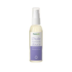 PHARMACTIV L' Huile D' Amande Douce 100% d' Origine Naturelle - Massage et Bain - Spray 75ml
