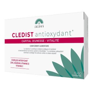 JALDES CLEDIST Antioxydant 60 Comprimés - Complément Alimentaire Capital Jeunesse, Vitalité