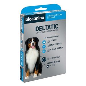 BIOCANINA - Deltatic Antiparasitaire externe - Collier Grands chiens plus de 25 kg