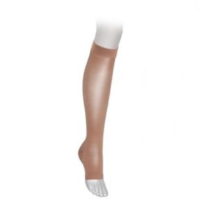 VEINAX Transparent Beige Eclat Mi-Bas Pied Ouvert (Chaussette) de Contention Femme Classe 2 - 15-20
