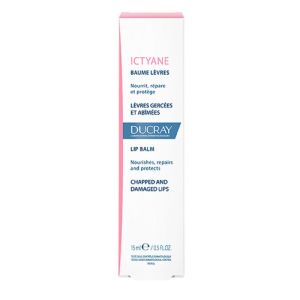 ICTYANE Baume Lèvres 15ml - Lèvres Gercées, Abîmées - A l' Hydroxydécine