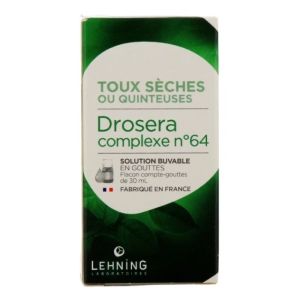 Lehning complexe L64 Drosera Toux sèches - Flacon 30 ml