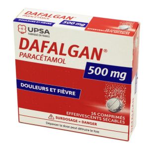 Dafalgan 500 mg, 16 comprimés effervescents